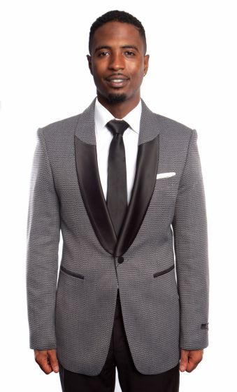 Tazio Men's Classic Fashion Sport Coat - Unique Shawl Lapel