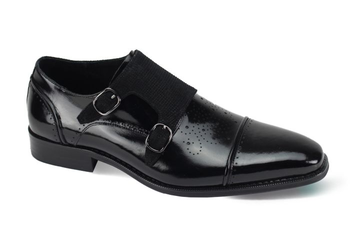 Giovanni Men's Leather Dress Shoe - Snake Buckle