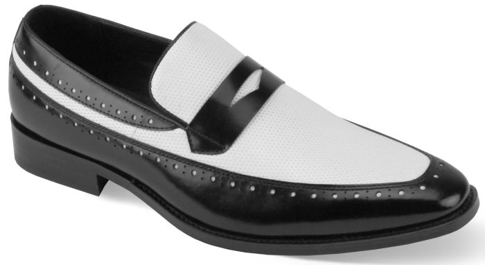 Giorgio Venturi Men's Leather Dress Shoe - Slip On Loafer 