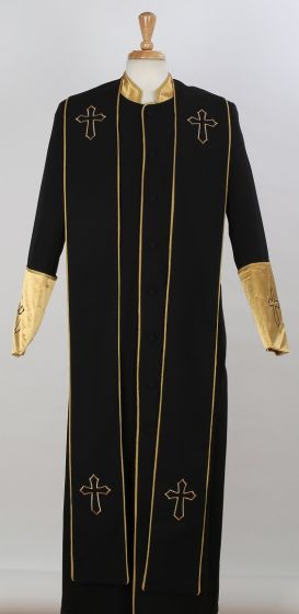 Tony Blake Men's Church Robe with Stole - Pastor Church Robe