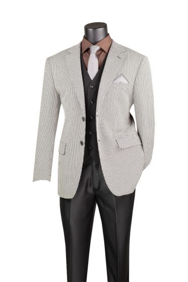 Vinci Men's Sport Coat - Houndstooth Pattern