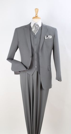 Royal Diamond Men's Outlet 3pc Discount Fashion Suit - Sleek Business