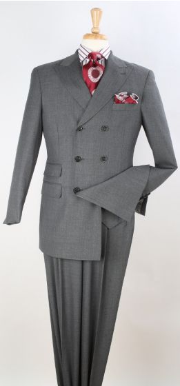 Apollo King Men's Outlet 3pc Fashion Suit - Double Breasted