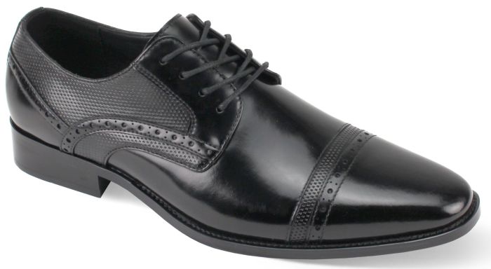 Giorgio Venturi Men's Outlet Lace Up Dress Shoe - Perforated Stitching