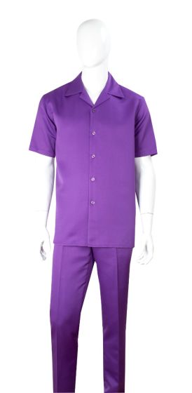 CCO Men's 2 Piece Walking Suit - Solid Vibrant Color