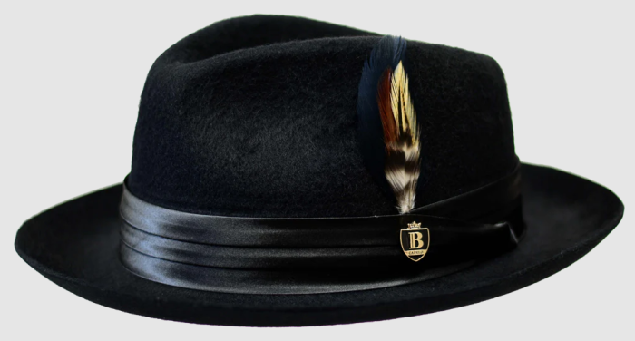 Bruno Capelo Men's 100% Australian Wool Fedora Hat - Fur Felt