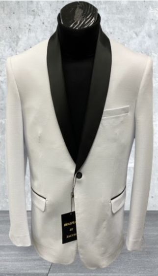 Zacchi Men's Fashion Dinner Jacket - Bold Satin Lapel