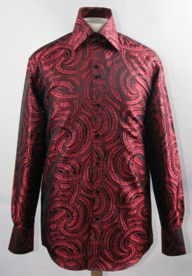 Daniel Ellissa Men's Outlet Fashion Dress Shirt - Braided Swirl