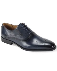 Giorgio Venturi Men's Leather Dress Shoe -  Butterfly Perforations