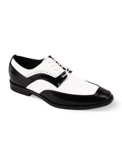 Antonio Cerrelli Men's Fashion Dress Shoe - Black and White