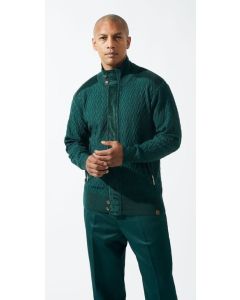 Silversilk Men's Sweater - Chevron Knit