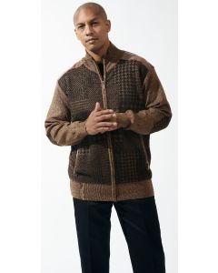 Silversilk Men's Sweater - Multi Patterned