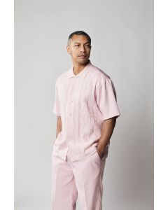 Silversilk Men's 2 Piece Short Sleeve Walking Suit - Solid Color Knit