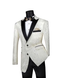 Vinci Men's 2 Button Sport Coat - Luxurious Jacquard