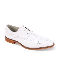 Giovanni Men's Leather Dress Shoe - Perforated Pattern