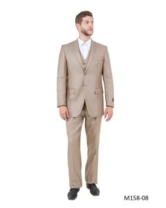 CCO Men's Outlet 3 Piece Executive Suit - Textured Solid