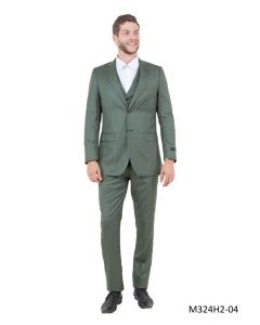 Tazio Men's 3 Piece Executive Suit - Bold Colors