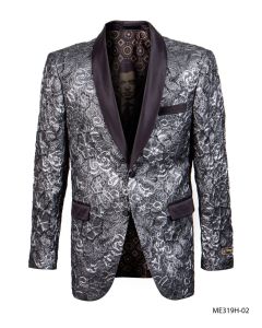 Empire Men's Luxurious Sport Coat - Metallic Flower