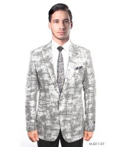 Tazio Men's Classic Fashion Sport Coat - Gradient Tie Dye