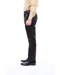 CCO Men's Outlet Skinny Fit Tuxedo Pants - Shiny Satin