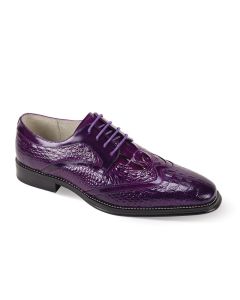 Giovanni Men's Leather Dress Shoe - Alligator Pattern