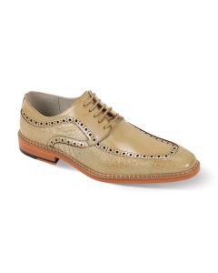 Giovanni Men's Leather Dress Shoe - Moc Toe