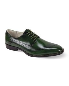 Giovanni Men's Leather Dress Shoe - Sleek Perforations