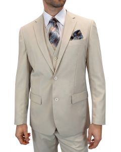 Statement Men's 100% Wool 3 Piece Suit - Bold Colors