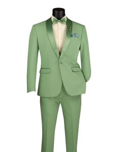 Vinci Men's 2 Piece Slim Fit Tuxedo - Luxurious Stretch Fabric