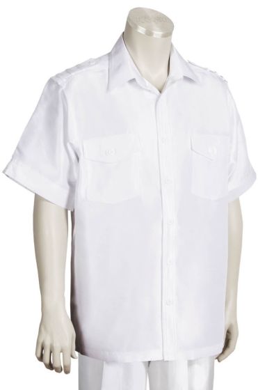 Canto Men's Outlet 2 Piece Short Sleeve Walking Suit - Shoulder Detail