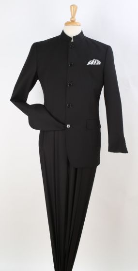 Apollo King Men's 2 Piece Nehru Style Suit - 5 Button Mandarin