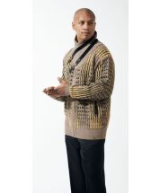 Silversilk Men's Sweater - Buckle Collar