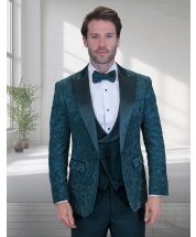 Statement Men's Modern Fit Tuxedo - Deep Peak Lapel
