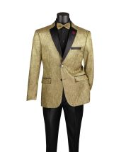 Vinci Men's 2 Button Sport Coat - Sequin Design