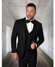 Statement Men's 3 Piece Tuxedo - Tone on Tone Lining