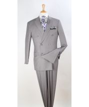 Apollo King Men's 2pc Double Breasted Suit - Pleated Pants