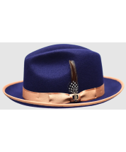 Bruno Capelo Men's 100% Australian Wool Fedora Hat - Felt Finish