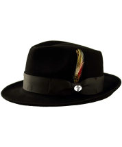 Bently Men's 100% Australian Wool Fedora Hat - Lite Wool Felt