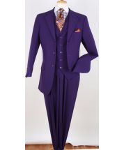 Royal Diamond Men's 3pc Discount Fashion Suit - Solid Color