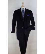 Veno Giovanni Men's 100% Wool 3/4 Length Length Top Coat - Single Breasted