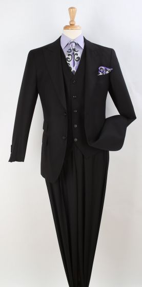 Royal Diamond Men's 3 Piece Executive Suit - Peak Lapel